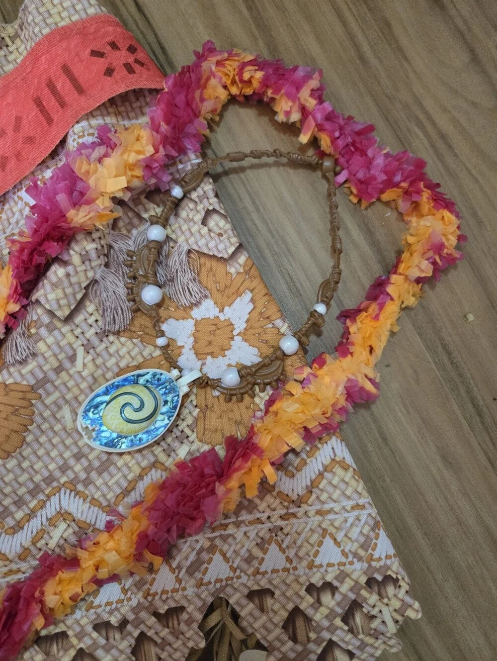 4/$15 Disney Moana Kids Costume Sz 8 Dress Up Halloween Party Dress
